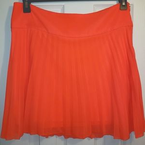 Neon pleated skirt